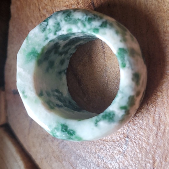 New Faceted Natural Moss Agate Ring. - Picture 7 of 16
